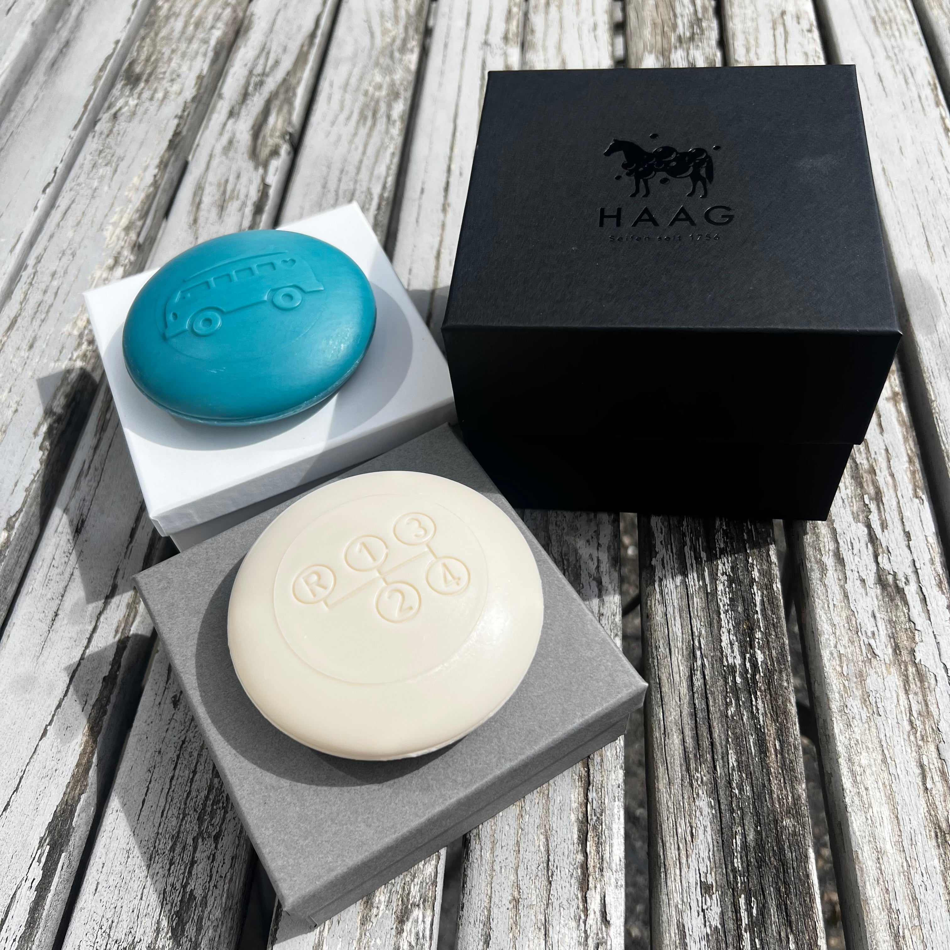 Oldtimer Set - weiß - türkis - Aqua Sale / Pomme Granate